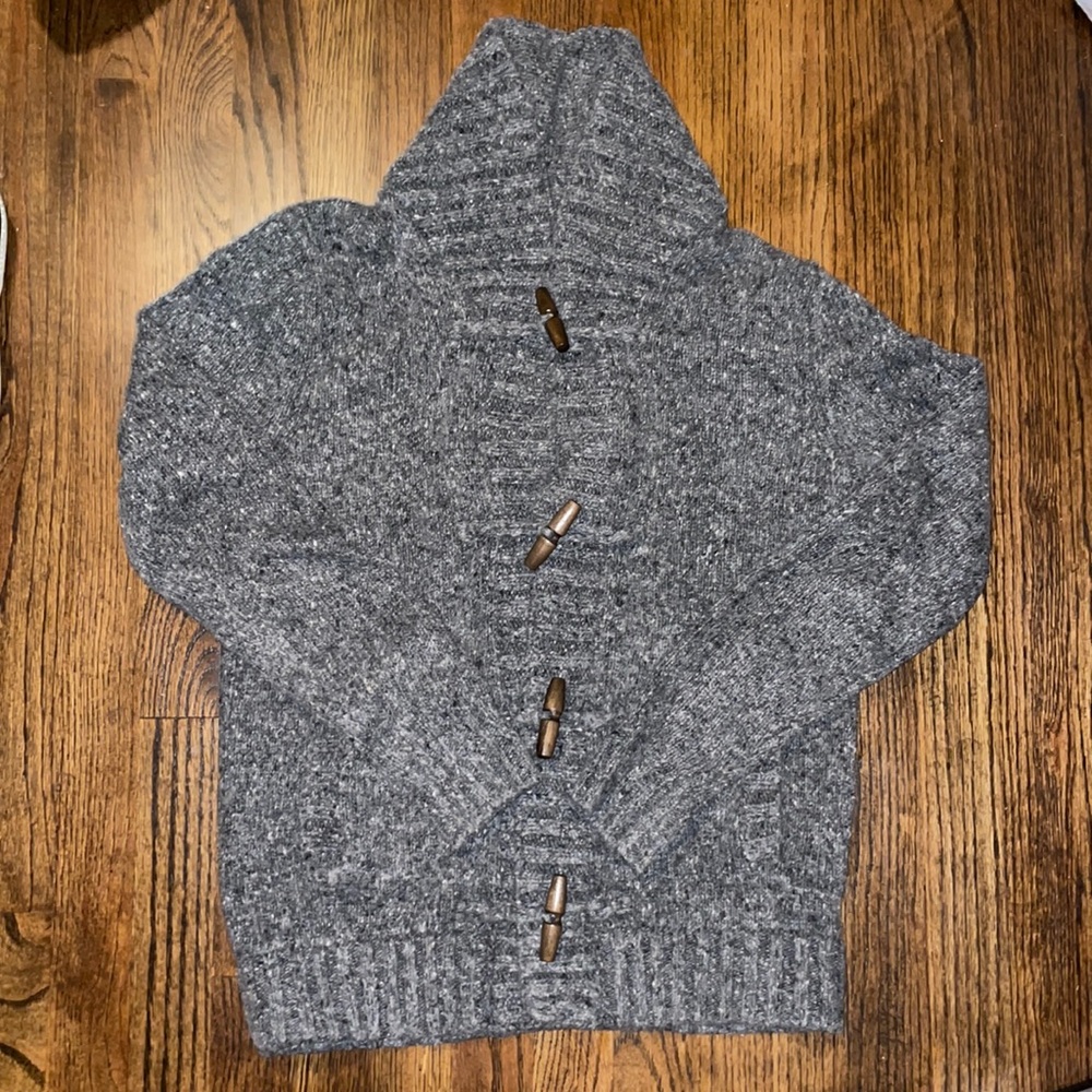 Abercrombie & Fitch Shawl Cardigan with Wooden Closures